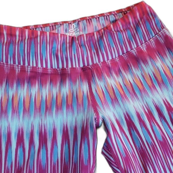 PrAna Pull On Pants Leggings Capri Activewear Yoga Hike Run Size XS Multicolor - Picture 2 of 12